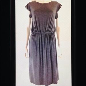 💋Philosophy Stretch Waist Flutter Sleeve Dress